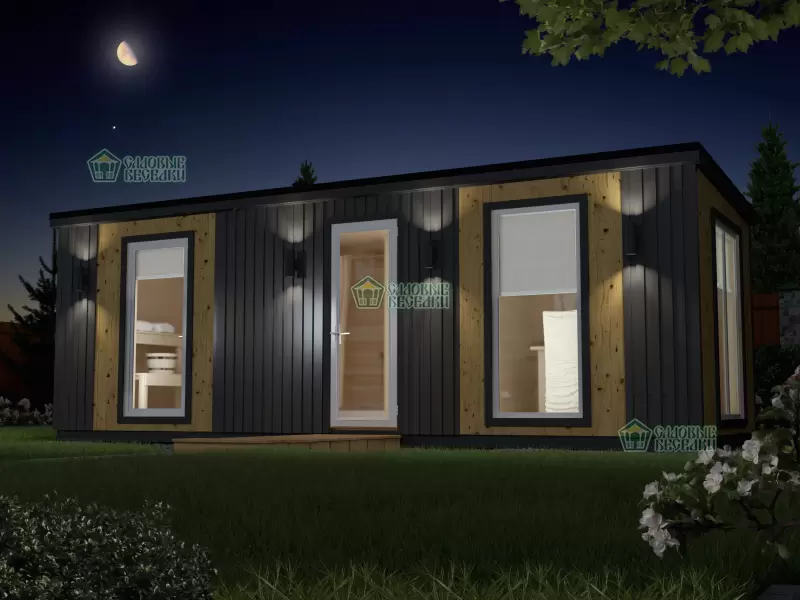 Готовая баня Скандинавия фото 2