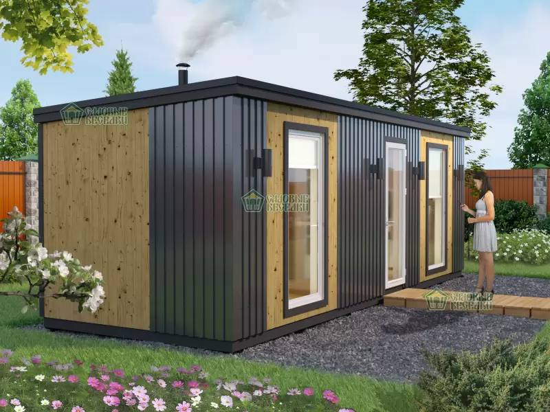 Готовая баня Скандинавия фото 5