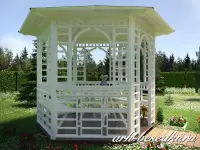 Проект шестигранной беседки "Снежанна"