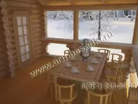 Баня с беседкой