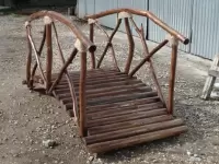 Мостик деревянный декоративный 110х250х140