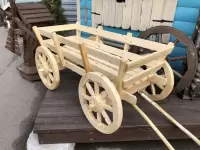 Телега деревянная декоративная