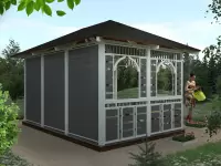 Беседка \"Гранд-12\" 3х4