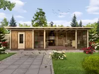 Беседка-веранда Флора 4,3х9,3м №3