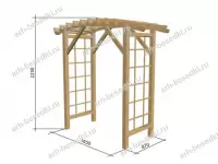 Пергола деревянная декоративная