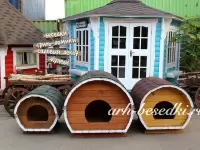 Будка для собаки  "Бочка средняя"