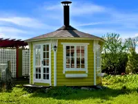 Гриль беседка из дерева Лайм 9,5м2 №7