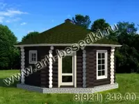 Банька рубленая из бревна