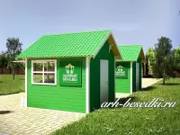 Деревянный павильон "Ярмарочный" (3х3 м.)