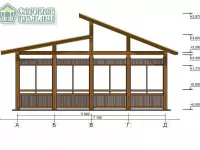 Деревянная веранда "Veranda Lounge" 6х9м