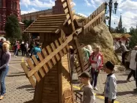 Большая декоративная мельница для сада