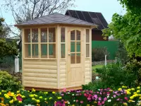 Беседка павильон застекленная 2,9 м