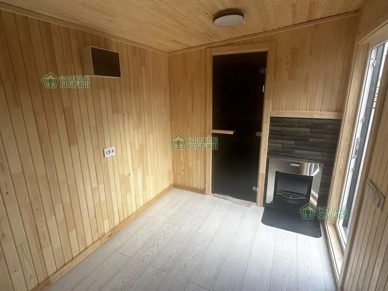 Баня Север 6х2,5 комплектация Premium интерьер фото 2