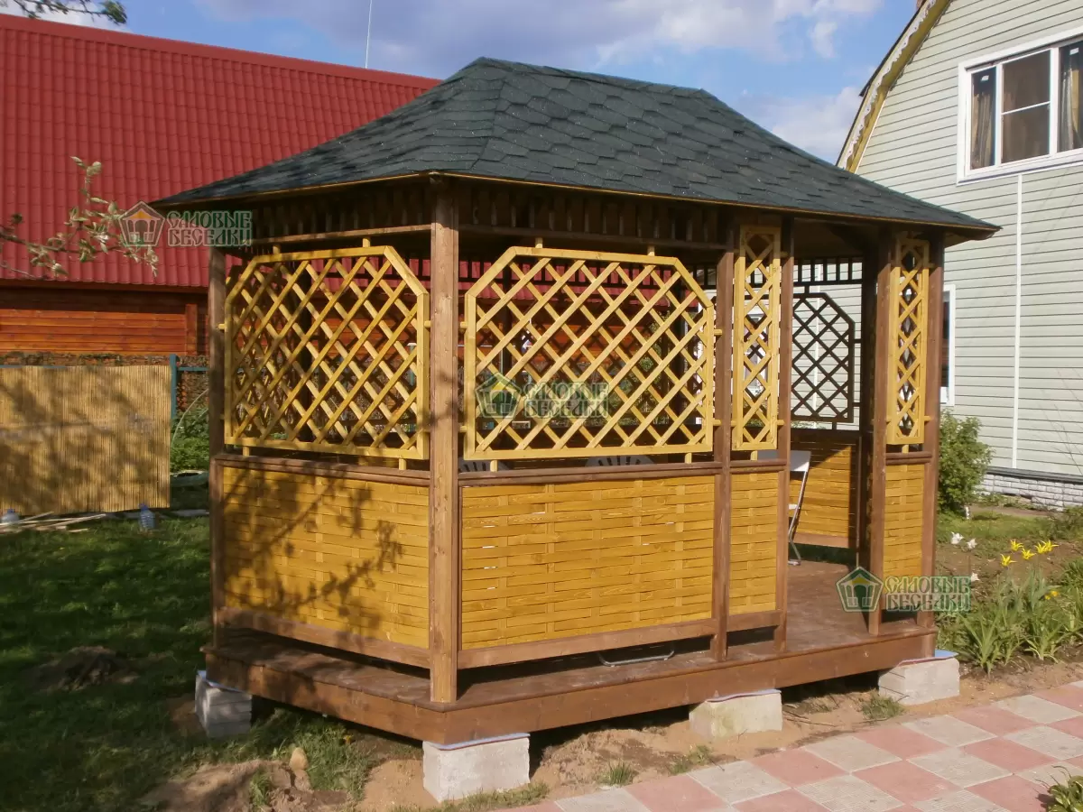 Беседка для дачи деревянная \"Стелла\"
