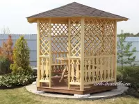 Беседка садовая шестигранная "Поэрика"