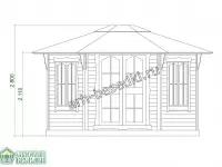 Гриль-беседка "Rannikko" 9,5 м 2