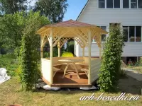 Беседка "Арка и Блок-Хаус" по акции ВСЕ ВКЛЮЧЕНО!