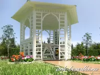 Проект шестигранной беседки "Снежанна"