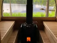 Квадро бочка \"Шестерочка\" с панорамным окном