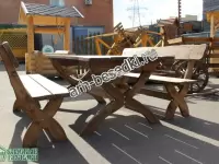 Комплект деревянной мебели для дачи