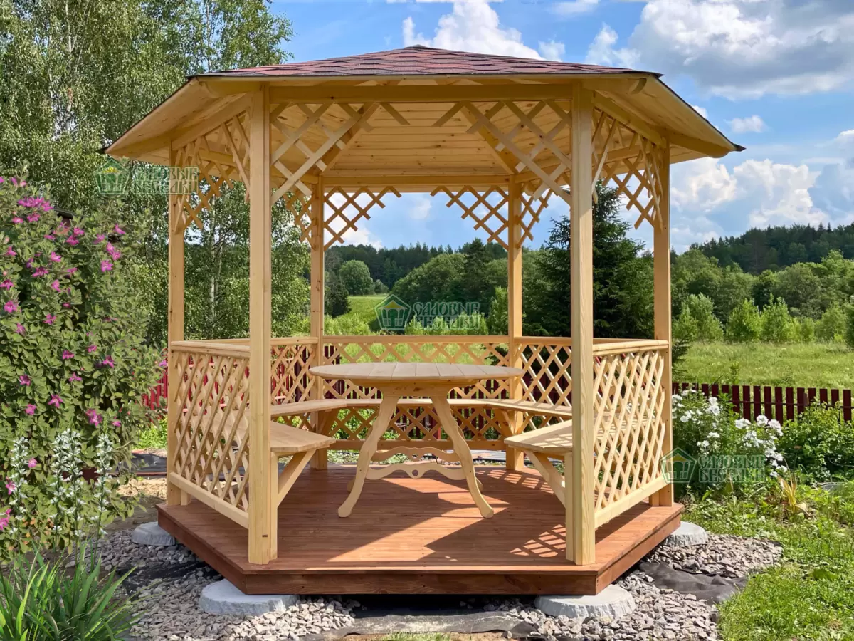 Беседка для дачи "Сетка"