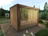 Пергола 2х3,5 м вид сзади