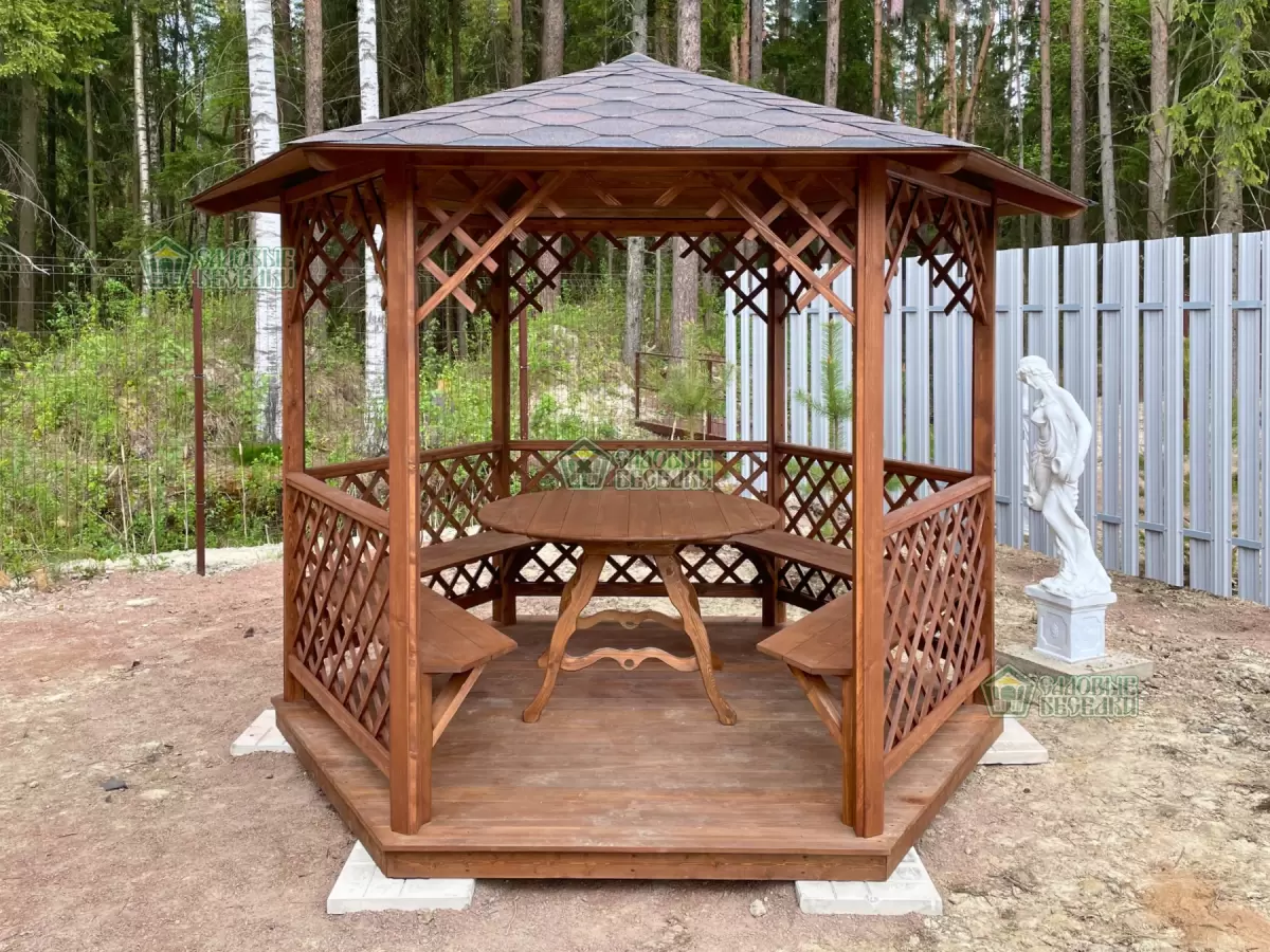 Беседка "Темная сетка"