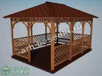 Садовая беседка "Пушкино"