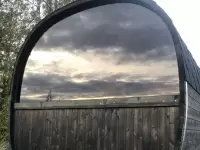 Квадро бочка \"Шестерочка\" с панорамным окном