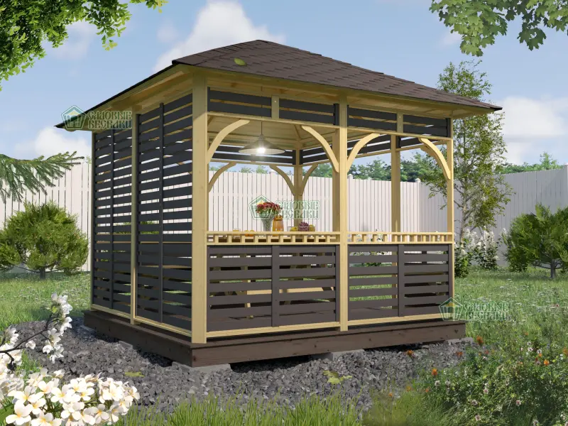  Беседка Оникс Премиум 3Х3 фото 4