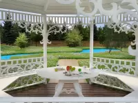 Ажурная беседка "Флоренция XL-1" интерьер