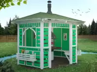 Беседка с местом под барбекю