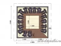 Садовая беседка "Астра"