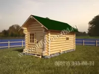 Баня рубленная 3х6